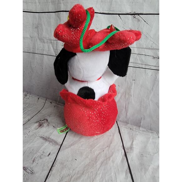 Snoopy Light-up Musical Antlers Christmas in Toy Sack Animated Plush Peanuts - Picture 8 of 9